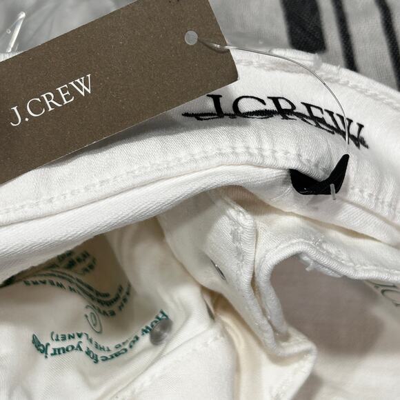 J Crew Sailor Relaxed Demi Boot Jeans 27P P27 27 White NWT Nautical J.Crew BZ729 - Picture 5 of 6